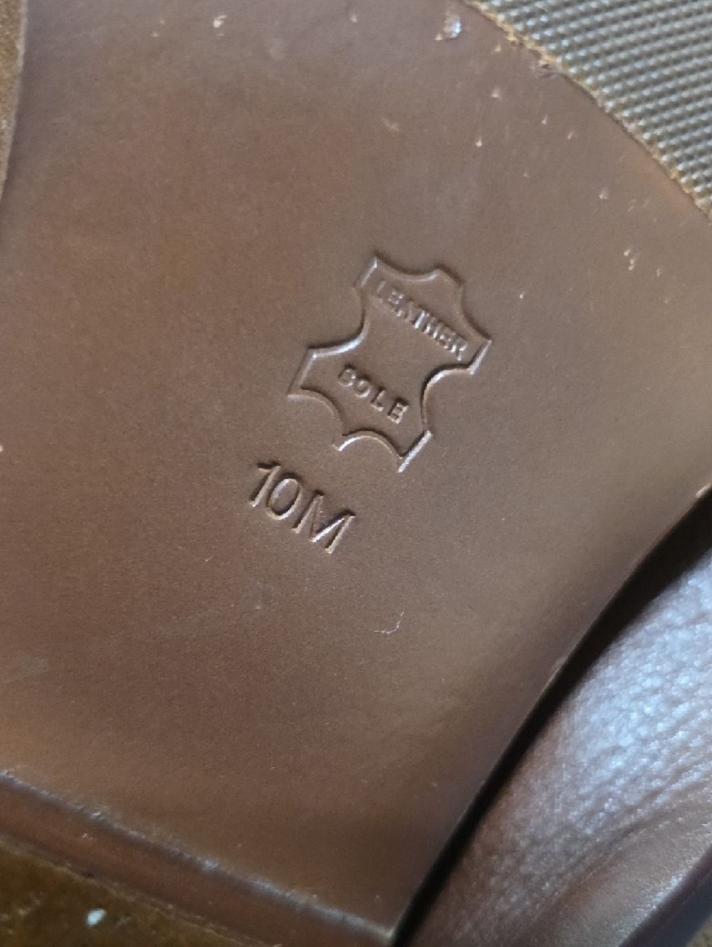 Tory Burch Brown Leather Tall Logo-Embellished Riding Boots - Picture 6 of 7